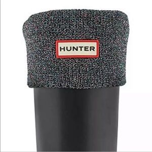 Hunter boot socks black multi